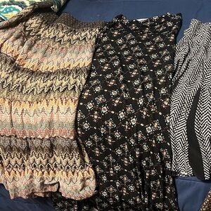 Women’s size large Colorful Patterned Skirts Collection